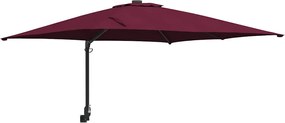 vidaXL Parasol de Grădină Roșu Bordeaux 248,5 x 247,5 x 160 cm