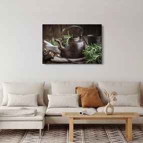 Tablou - Ceainic cu rozmarin (90x60 cm)