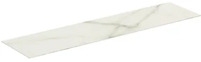 Blat ceramic pentru lavoar Ideal Standard Atelier Conca 200 cm finisaj alb marmura