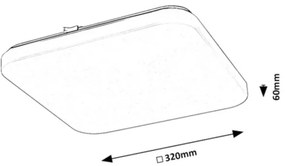 Plafonieră LED VENDEL LED/18W/230V 3000K 32x32 cm Rabalux 71108