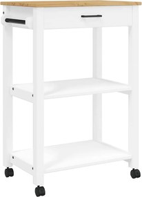 vidaXL Cărucior de bucătărie „MONZA”, 60x40x88,5 cm, lemn masiv de pin