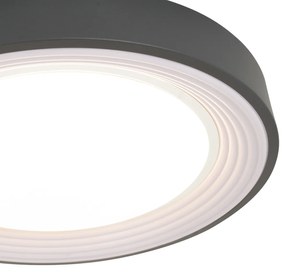 Plafonieră modernă gri cu alb 38cm incl. LED Dimmable - Kanton
