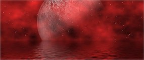 Tablou - Luna pe nivelul apei (120x50 cm)