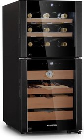 Klarstein El Dorado 89, umidor și frigider pentru vin, ecran tactil, 89L, LED