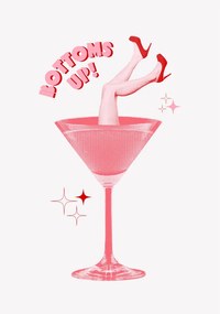 Ilustrație Bottoms up!, Athene Fritsch