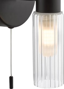 Där Lighting BOL0922 - Aplica de perete pentru baie BOLTON 2xG9/5W/230V IP44 neagră