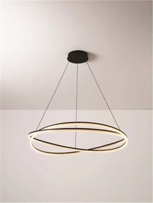 Lustra LED CCT moderna cu telecomanda OPEHLIA negru