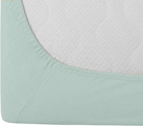 Cearsaf Jersey cu lycra albastru gheata 90 x 200 cm