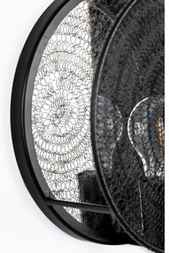 Aplică de perete White Label Lea, negru