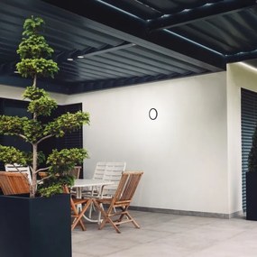 Plafonieră LED/8W/230V diametru 21 cm neagră IP44 Briloner 3008-015