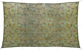 vidaXL Plasă de camuflaj cu geantă de depozitare, verde, 2x5 m