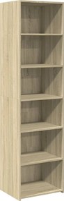 vidaXL Dulap înalt, stejar sonoma, 50x41x185 cm, lemn prelucrat