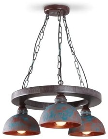 Lustră pe lanț VIRIONI 3xE27/60W/230V