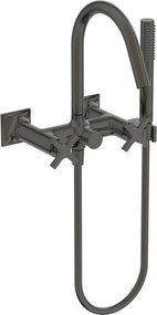 Baterie cada - dus Ideal Standard Atelier Joy Neo dubla comanda gri Magnetic Grey cu set de dus