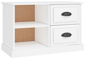 816168 vidaXL Comodă TV, alb, 73x35,5x47,5 cm, lemn prelucrat