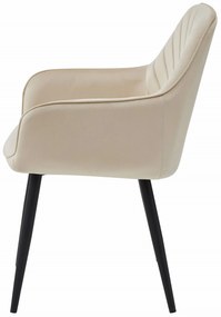 Scaun de masa NANA VELVET, crem