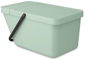 Cos depozitare sau reciclare Brabantia Sort&Go 1006311, 20 L,  22,5x45x28 cm, Stivuibil, Plastic, Verde deschis