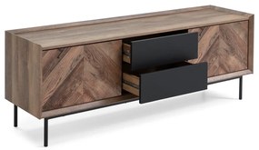 Masă TV Marckeric Utah, decor stejar negru