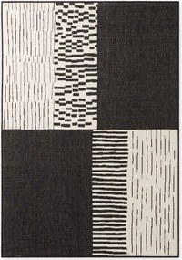 Covor pentru exterior și interior negru/crem 160x230 cm Haringey Acacia – Ted Baker