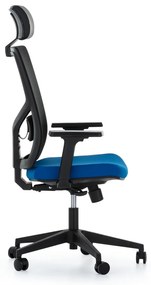 Scaun de birou Tauro, negru/albastru