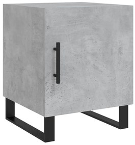 827620 vidaXL Noptieră, gri beton, 40x40x50 cm, lemn compozit