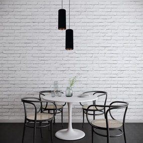 Lustră pe cablu AVALO 2xE27/60W/230V d. 20 cm neagră