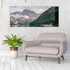 Tablou - Lake Prags (120x50 cm), în 40 de alte dimensiuni noi