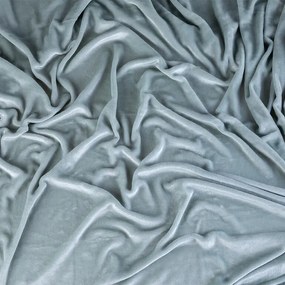 Cearceaf cu elastic din micropluș, gri 180 x 200 cm