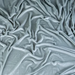 Cearceaf cu elastic din micropluș, gri 90 x 200 cm