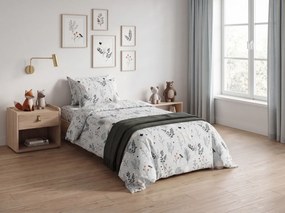 Lenjerie de pat din flanel FROST BOTANIC gri deschis Dimensiune lenjerie de pat: 70 x 90 cm | 140 x 200 cm