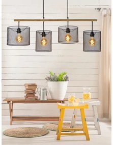 Lucide 45459/04/30 - Lustră pe cablu BASKETT 4xE27/60W/230V