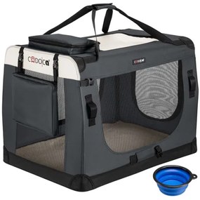 Deuba Geanta portabila pentru caini XL 82x59x59cm - antracit