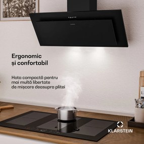 Klarstein Hota înclinată Athena | mod de evacuare a aerului și recirculare | 404 m³/h | 56 W | 90 cm