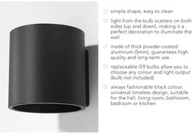 Aplică Sollux Roda, negru