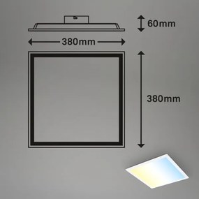 Brilo - Plafonieră LED reglabilă LED/21W/230V 38x38 cm albă