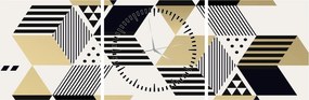Tablou - Forme geometrice N⁰1 (cu ceas) (90x30 cm)