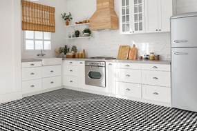 Panouri de vinil PVC Tabla de șah diagonală