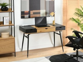 Masă PC Baiden (stejar negru + negru). 1109732