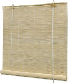 vidaXL Jaluzea tip rulou, natural, 100x220 cm, bambus