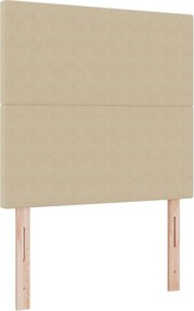 vidaXL Tăblie LED cu benzi LED Gri Verde 80 cm Țesătură din corduroy