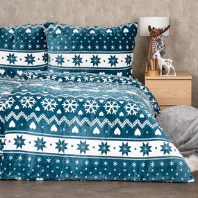 Lenjerie de pat din microflanel 4Home Nordic love, 160 x 200 cm, 70 x 80 cm