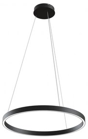 Lustra suspendata LED design tehnic, diametru:60cm, Rim negru MYMOD058PL-L32B4K