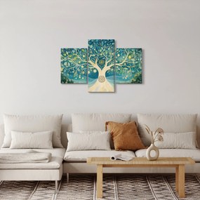 Tablou – Arbore magic cu spirale (90x60 cm)
