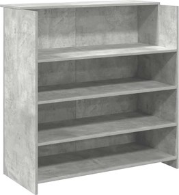 vidaXL Birou de recepție Gri beton 100x50x103,5 cm Lemn prelucrat