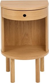 Noptieră în culoare naturală deschisă cu aspect de lemn de stejar Paron – Actona