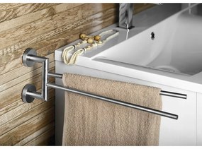 SAPHO XS405 X-Steel suport rotativ pentru prosoapedublu 42 cm, inox
