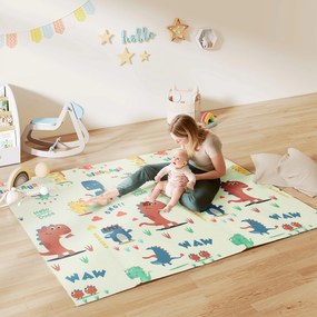 AIYAPLAY Covor de joacă pentru bebeluși 196 x 176 x 1,5 cm pliabil Multifuncțional | Aosom Romania