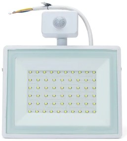Proiector LED cu senzor LED/50W/230V 6400K IP65 alb Aigostar