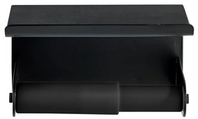 Suport de perete pentru hârtie igienică și telefon Wenko Classic Plus, negru