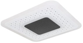 Plafoniera LED cu telecomanda design modern Gisell negru mat 46x46cm